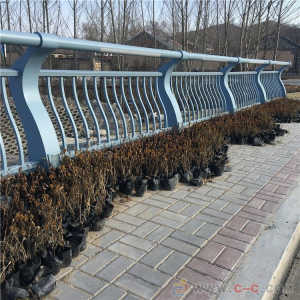 道路不锈钢景观护栏 1.2m 蓝色