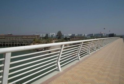 河道不锈钢桥梁防撞护栏 白色