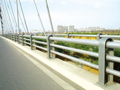 亚光不锈钢桥梁防撞护栏 0.6m
